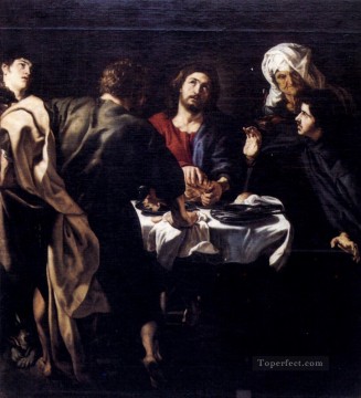 Pedro Pablo Rubens Painting - La Cena De Emaús Barroca Peter Paul Rubens